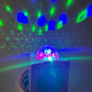 I am selling my new, light weight, led, portable speaker.